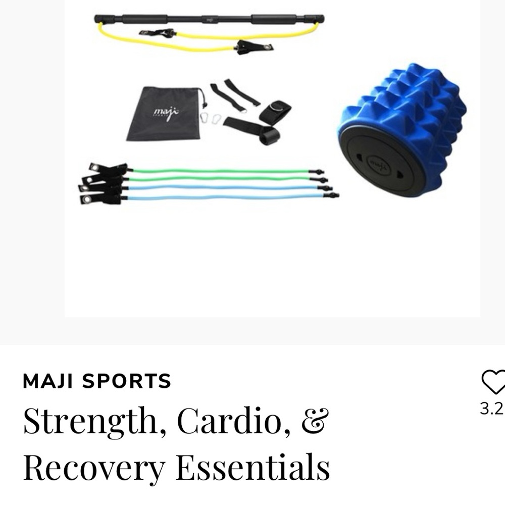 Portable Exercise Bar with Resistance Bands